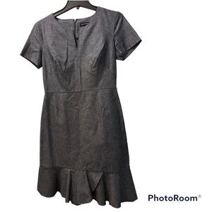 𝅺BANANA Republic Chambray Dress Flounce Sz 6